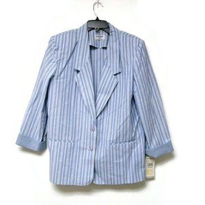 VTG 80s Alfred Dunner stripes blazer . made in USA